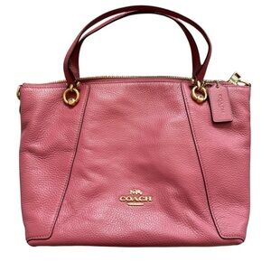 Coach Kacey Satchel Crossbody Pebble Leather Bag